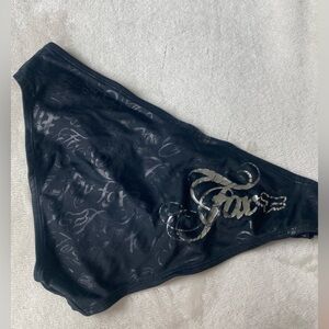 Fox y2k Black Swim Bottoms